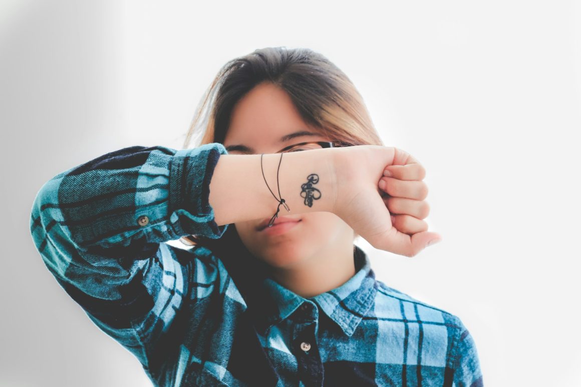 Girl with a tatoo