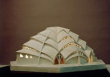 OTTO BARTNING - Sternkirche, Modell 1922, Holz, Gips 42,5 x 80 x 79 cm, Schenkung, 2000 © Nachlass Otto Bartning TU Darmstadt, Fachgebiet Geschichte und Theorie der Architektur
