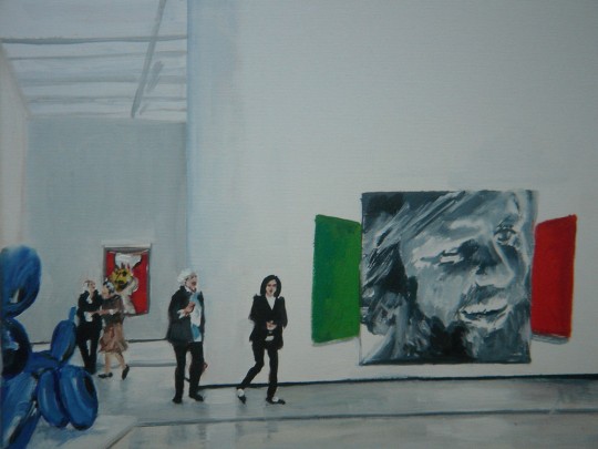 Magda Bielesz, „Žižek” (tytuł roboczy), obraz, 2009, dzięki uprzejmości artystki.