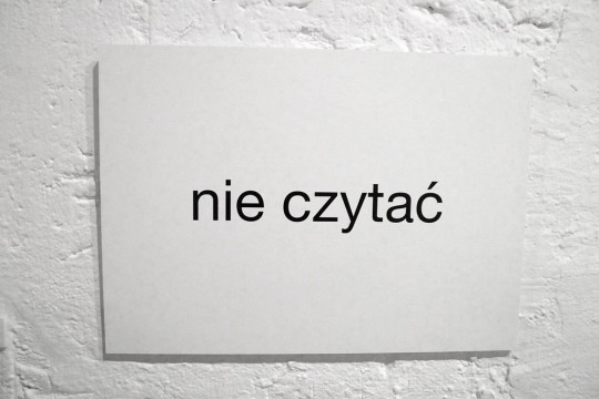 Stanisław Dróżdż, początekoniec. Pojęciokształty. Poezja konkretna. Prace z lat 1967-2007, CSW Zamek Ujazdowski, fot. Agnieszka Kwiecień