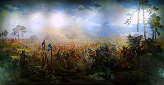 Panorama bitwy pod Grunwaldem – obraz Zygmunta Rozwadowskiego i Tadeusza Popiela.