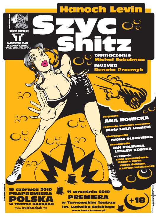 Hanoch Levin: „SZYC” (shitz), reżyseria: Ana Nowicka, Plakat