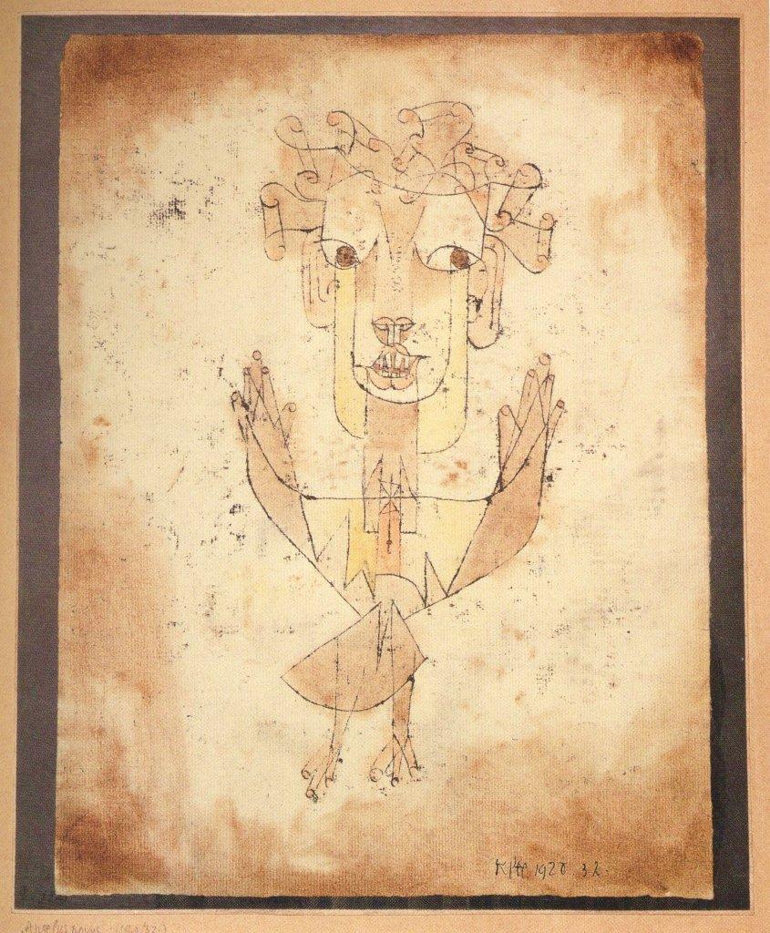 Paul Klee „Angelus Novus”, 1920, Israel Museum, Jerozolima