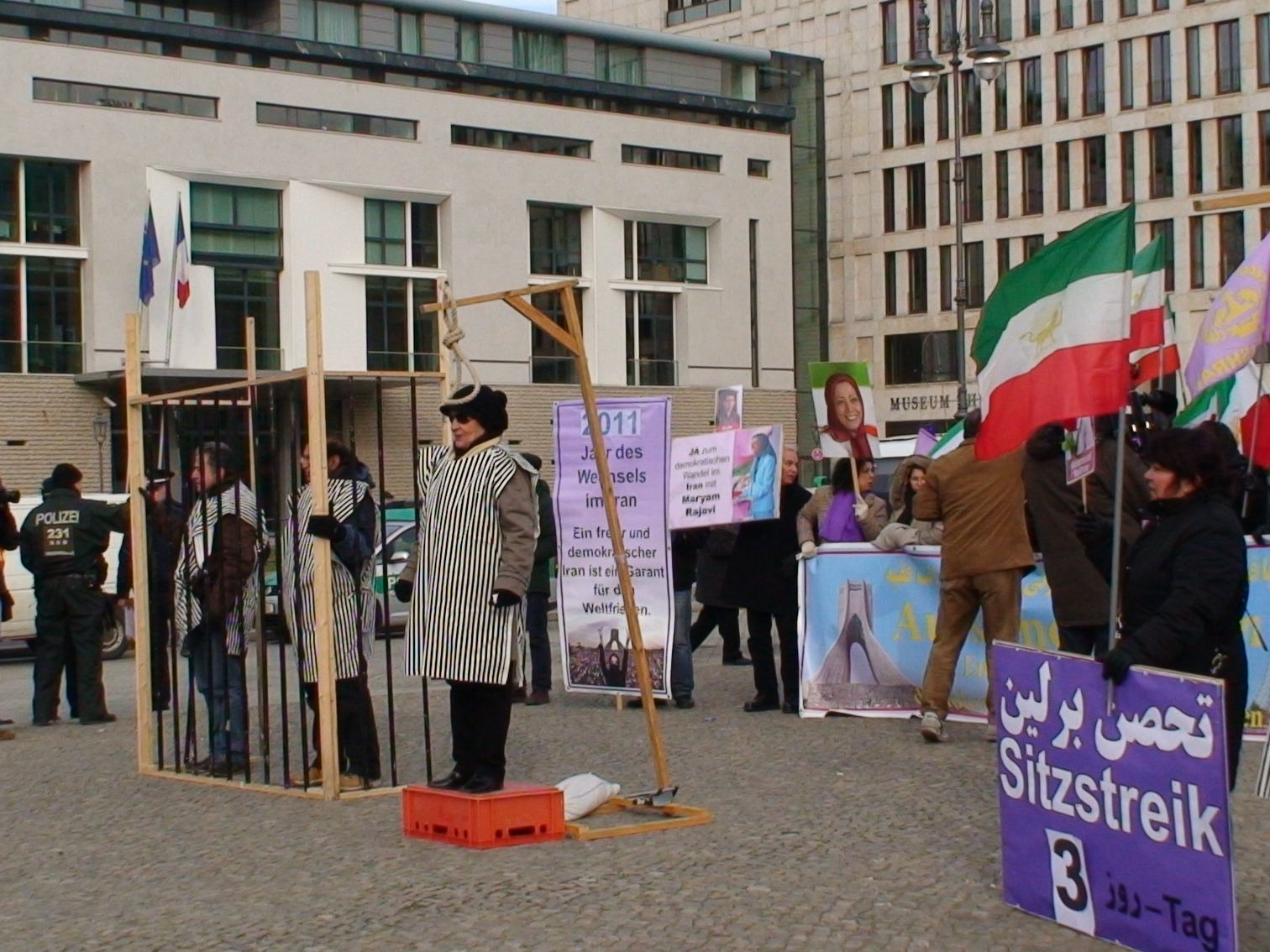 Strajk Iranczyków, Berlin 2011, fot. A. Hołownia