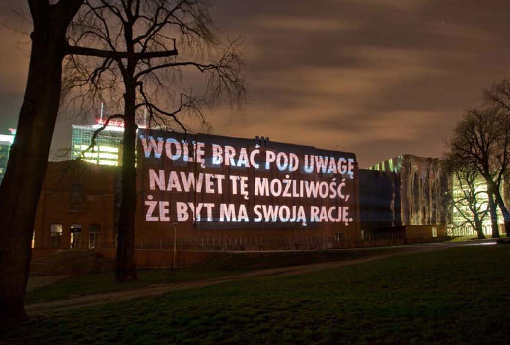 Jenny Holzer, Projekcje świetlne