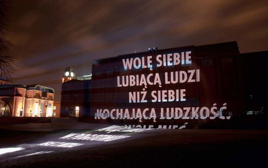 Jenny Holzer, Projekcje świetlne