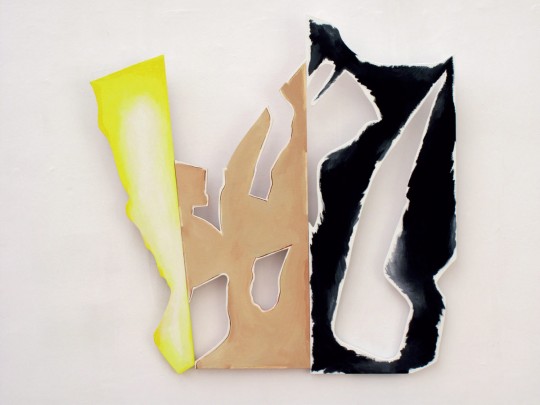 RESZTY RESZT 9. 2009, akryl, deska, p3ótno, pleksi, 128 × 130 cm