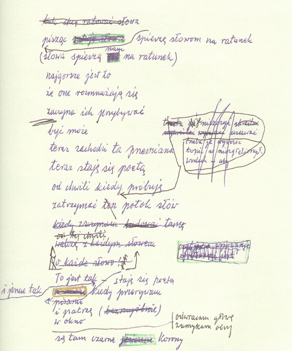 Tadeusz Różewicz, „Historia pięciu wierszy”, Biuro Literackie, 2011, str. 11