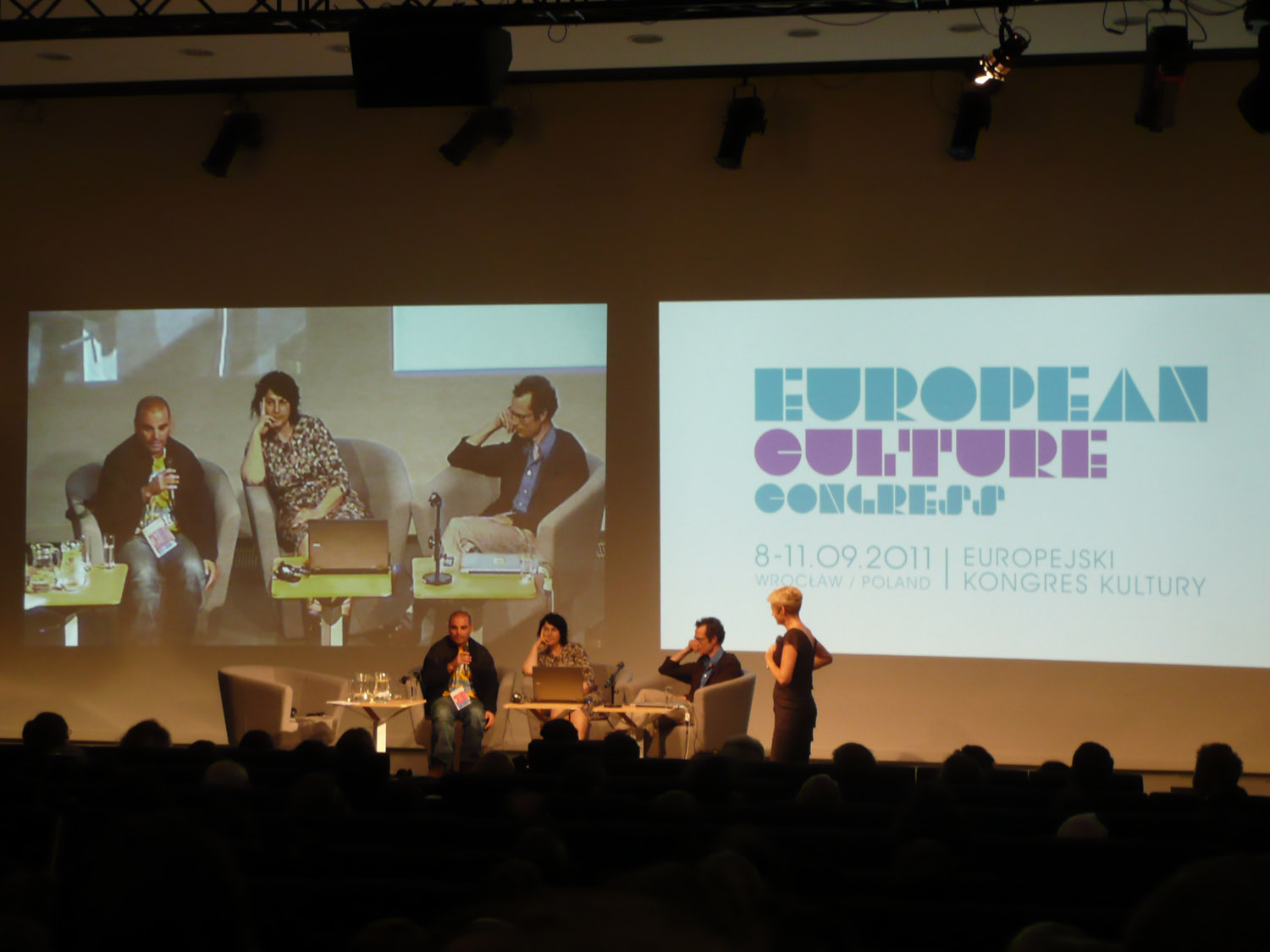 Fot. Ewa Wójtowicz, Europejski Kongres Kultury, 2011, Panel dyskusyjny: Kultura z odzysku, 09.09.2011