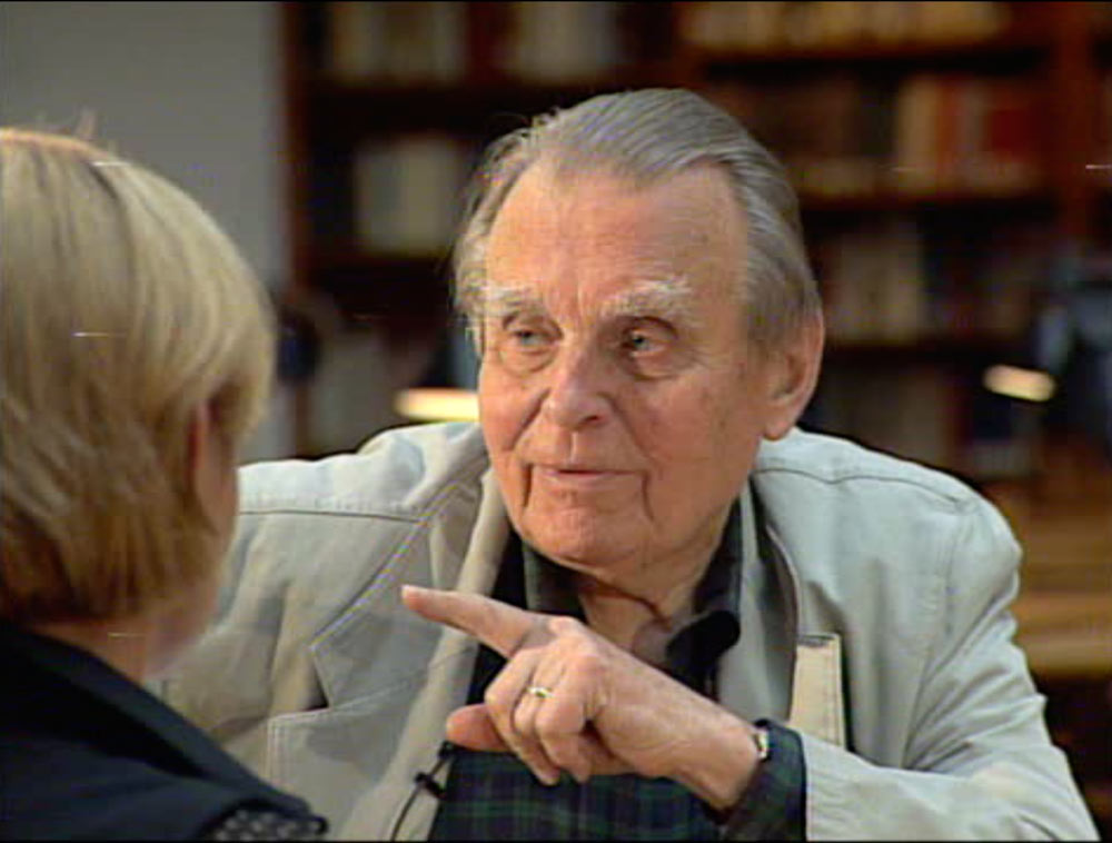 Kadr z filmu „Rozmowy na koniec wieku”, Czesław Miłosz, © O.pl/Modulus