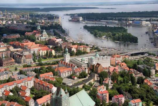 Panorama Szczecina, fot. Jerzy Undro