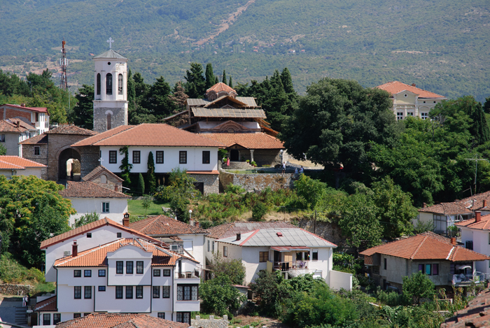 Ochryd, widok na cerkiew św. Zofii i Bogurodzicy (Macedonia), fot. Joanna Sokołowska