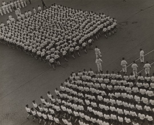 Aleksander Rodczenko, Kolumna towarzystwa sportowego Dynamo, 1932 (1935). Odbitka autorska Zbiory Muzeum Moskiewskiego Domu Fotografii © Archiwum A. Rodczenko – W. Stiepanowa © Muzeum Moskiewski Dom Fotografii (źródło: materiały prasowe organizatora)