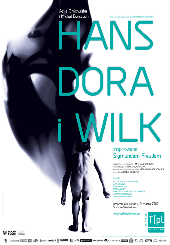 „Hans, Dora i wilk”, plakat (źródło: materiały prasowe Teatru Polskiego we Wrocławiu)