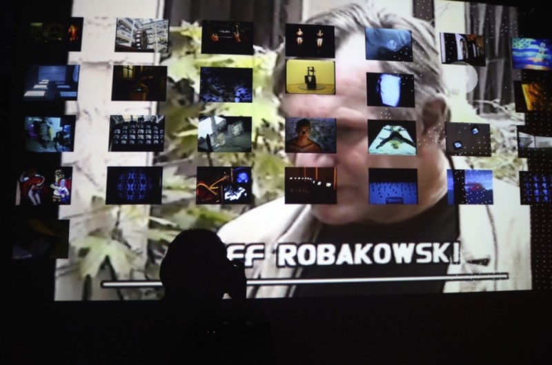 Interaktywne stanowisko z dokumentacją wideo, fot. Z. Kupisz (źródło: materiały prasowe organizatora)
