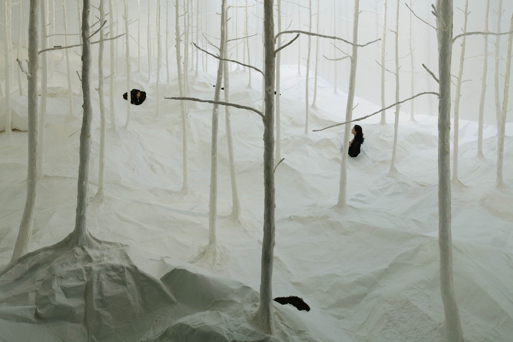 Takashi Kuribayashi, Wald Aus Wald, instalacja, 2010, fot. Osamu Watanabe, materiały prasowe organizatorów