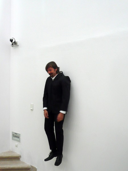 Richard Fajnor, Hang Art, performance podczas otwarcia wystawy, , fot. E. Wójtowicz