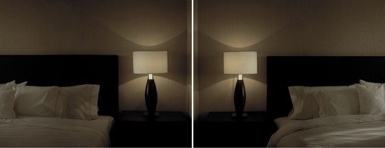 Diana Fiedler, Pokój 609, pokój 610, 2009/2012, Lightjet C-type print, 2 x 80cm x 189,6cm