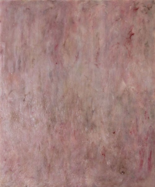 Justyna Kisielewska, „Obraz drugi”, 2011, silikon, płótno, 260 x 210 cm, (źródło: materiały prasowe Galerii Bielskiej BWA)