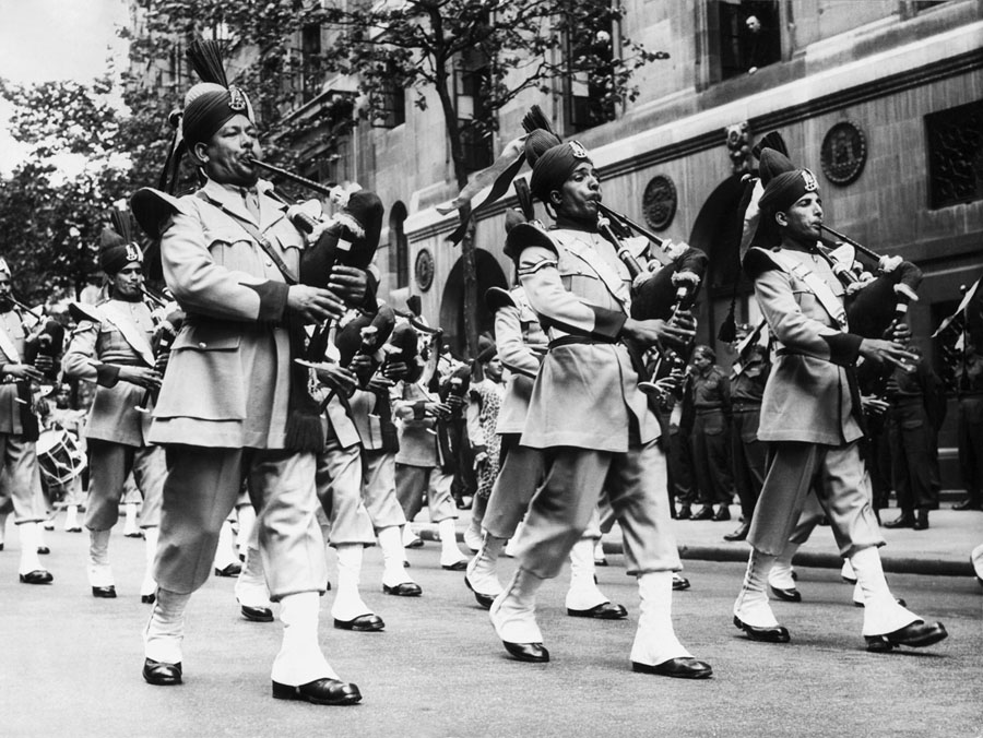 Londyn, 8 czerwca 1946. Oddziały z Pendżabu, fot. GI/FPM