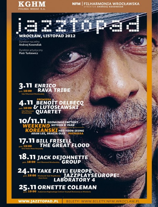 Festiwal Jazztopad we Wrocławiu – plakat (źródło: materiały prasowe)