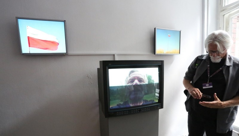 „Separacja barw”, kadr z prezentacji, Biennale Sztuki Mediów WRO 2013, fot. E. Jezierska (źródło: materiały prasowe organizatora)