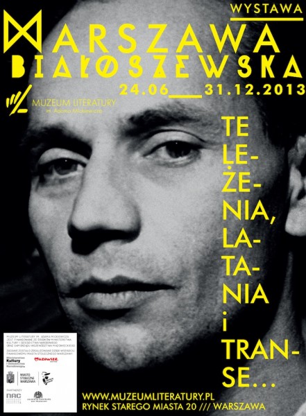 „Warszawa Białoszewska”, plakat (źródło: materiały prasowe Muzeum Literatury w Warszawie)