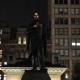 „Projekcja weteranów wojennych na pomnik Abrahama Lincolna”, Nowy Jork 2012, dzięki uprzejmości Fundacji Profile w Warszawie