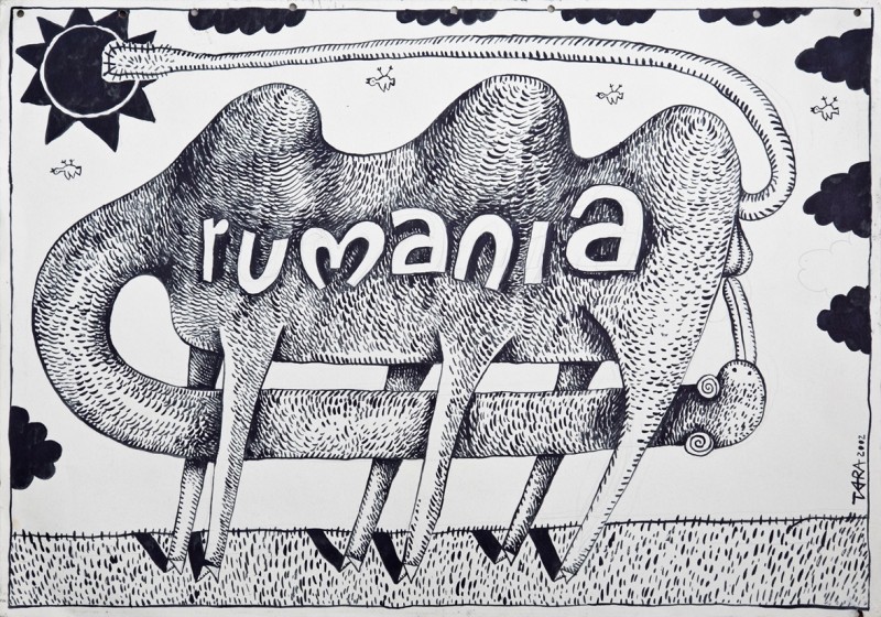 Tara (von Neudorf) „Black Rumania”, 50×72 cm, 2002; ze zbiorów Anaid Art Gallery (źródło: materiały prasowe)