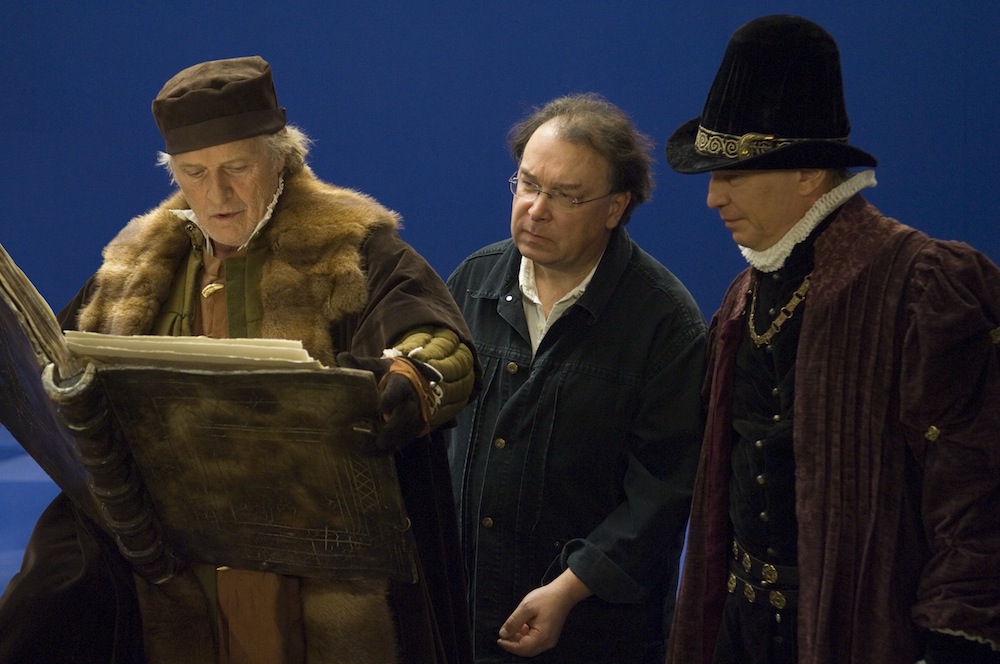 Od lewej: Rutger Hauer, Lech Majewski i Michael Yorke na planie filmu „Młyn i krzyż” (dzięki uprzejmości artysty)