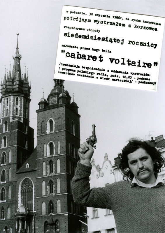 Adam Rzepecki, „Cabaret Voltaire”, kolaż, fotografia, 1986 (źródło: dzięki uprzejmości A. Rzepeckiego)