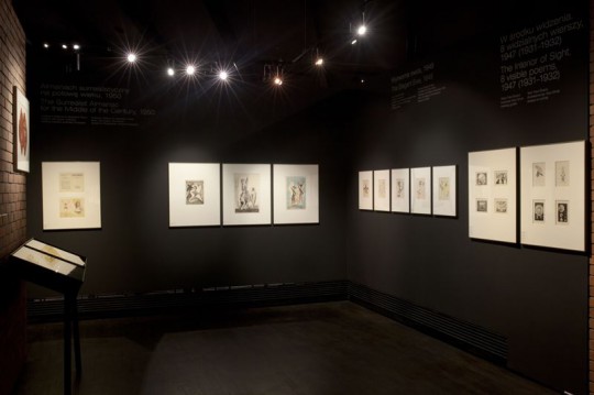 Widok wystawy „Max Ernst – Kochanek wyobraźni”, Muzeum Sztuki i Techniki Japońskiej Manggha w Krakowie, 2013, fot. Gregory Michenaud (źródło: dzięki uprzejmości organizatorów/Domu Norymberskiego)