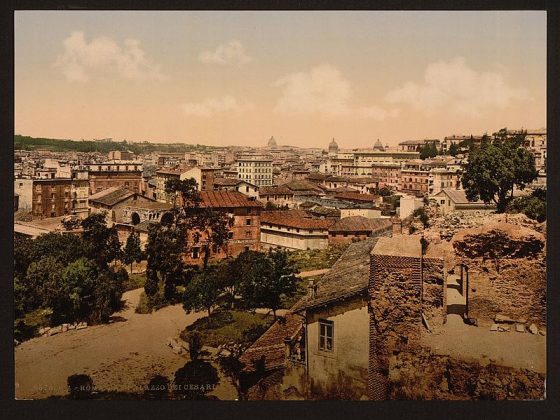 Widok Rzymu z Pałacu Cezarów, 1890-1900 (źródło: Wikimedia Commons/Detroit Publishing Co.)