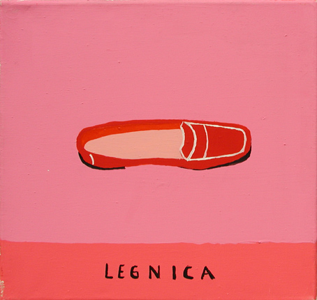 Basia Bańda, „Legnica”, olej na płótnie, 30 x 30 cm, 2002, dzięki uprzejmości Galerii Zderzak