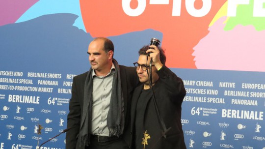 Nagroda dla debiutu „Güeros” w reżyserii Alonso Ruizpalacios, 64. Berlinale, 2014, fot. Alexandra Hołownia (źródło: dzięki uprzejmości A. Hołowni)