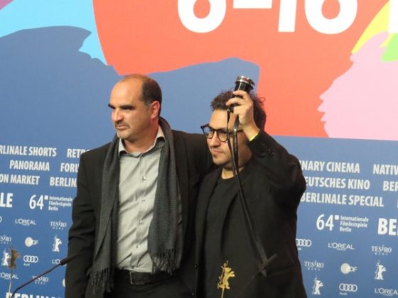 Nagroda dla debiutu Güeros w reżyserii Alonso Ruizpalacios, 64. Berlinale, 2014, fot. Alexandra Hołownia (źródło: dzięki uprzejmości A. Hołowni)