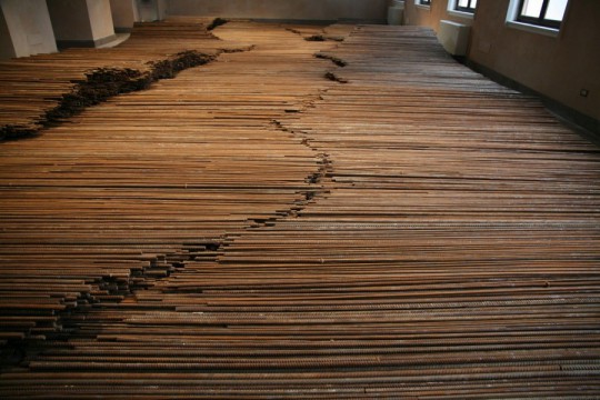 Ai Weiwei, „Disposition”, Biennale Sztuki w Wenecji, 2013, fot. Ewa Wójtowicz (źródło: dzięki uprzejmości E. Wójtowicz)