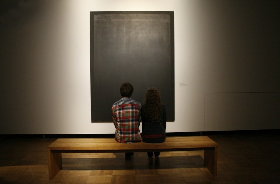 Wernisaż wystawy Marka Rothko „Obrazy z National Gallery of Art w Waszyngtonie”, Muzeum Narodowe w Warszawie, 2013, fot. Monika Bajkowska (źródło: materiały prasowe MNW)