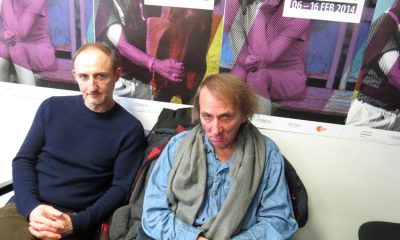 Guillaume Nicloux i Michel Houellebecq, 64. Berlinale, 2014, fot. Alexandra Hołownia (źródło: dzięki uprzejmości A. Hołowni)