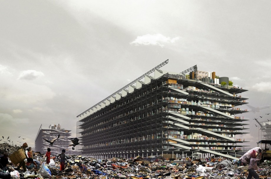 „Pozmawiajmy o śmieciach”, proj. Hugon Kowalski, Archiprix 2013 – nagroda na najlepszego dyplomu architektonicznego na świecie (źródło: materiały informacyjne Archiprix)