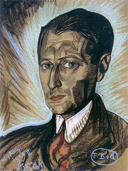 Stanisław Ignacy Witkiewicz, portret Juliana Tuwima, 1929 (źródło: Wikimedia Commons)