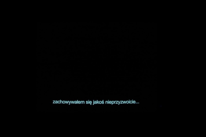 Jacek Markiewicz, „Spowiedź”, 2004, wideo, 5’52”, dzięki uprzejmości artysty (źródło: materiały prasowe organizatora)