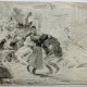 Józef Chełmoński, „Oberek” [Un danse pologne], 1878, jedna ze stron rysunku obustronnego [„Oberek/W Sudanie”], biały papier, pędzel, czarny tusz lawowany na szkicu ołówkowym, 33,4 × 43,8 cm, Muzeum w Łowicz, ekspozycja stała. Wzdłuż dolnej lewej krawędzi znajduje się napis – atest stwierdzający autorstwo rysunku; wykonany piórem i czarnym atramentem przez córkę malarza Jadwigę: Autentyczność szkicu śp. Ojca mego Józefa Chełmońskiego / stwierdzam J. Chełmońska (źródło: dzięki uprzejmości Moniki Nowakowskiej)