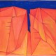 Leszek Rózga, „Kanion”, 1997, suchoryt, akwarela, akryl, 49,8 × 64,6 cm (źródło: dzięki uprzejmości artysty)
