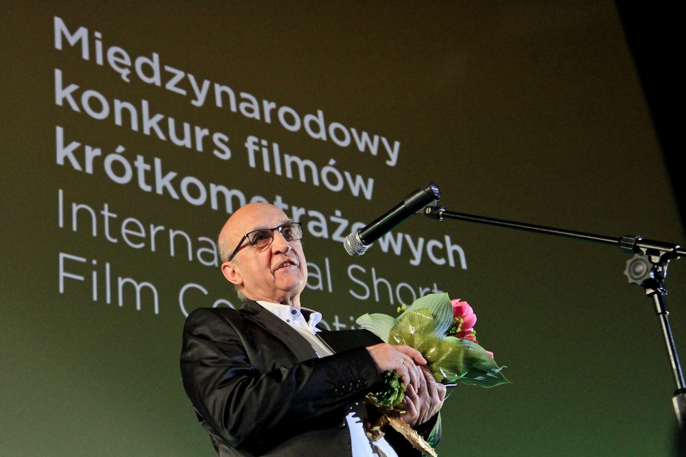 54. Krakowski Festiwal Filmowy, prof. Jerzy Kucia, wręczenie nagrody Złoty Smok, fot. Tomasz Korczyński (źródło: materiały organizatora)