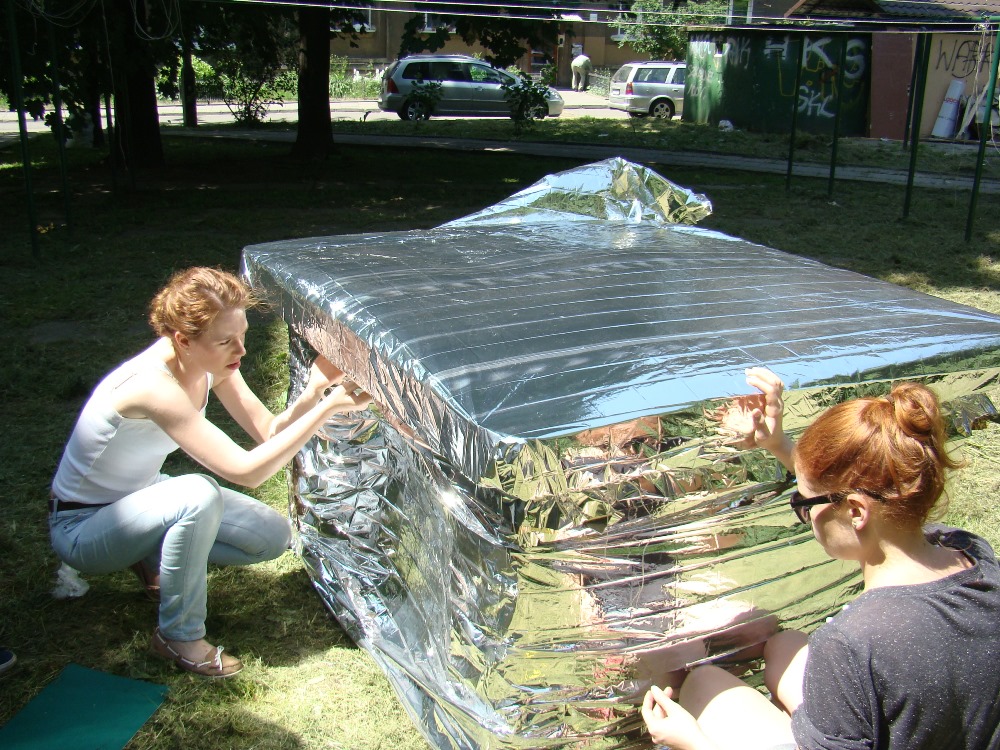 Monika Kozub, „Ciepło/Zimno”, 6. Grolsch ArtBoom Festival w Krakowie, 2014 (źródło: dzięki uprzejmości Katarzyny Golec)