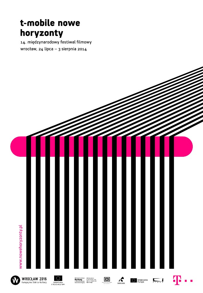 14. Międzynarodowy Festiwal Filmowy T-Mobile Nowe Horyzonty we Wrocławiu, 2014, plakat (źródło: materiały prasowe organizatora)
