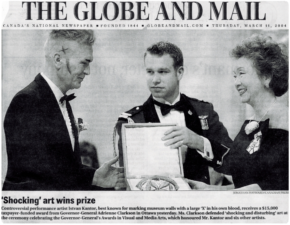 Istvan Kantor odbiera nagrodę Gubernator Generalnej Kanady (źródło: dzięki uprzejmości organizatorów)