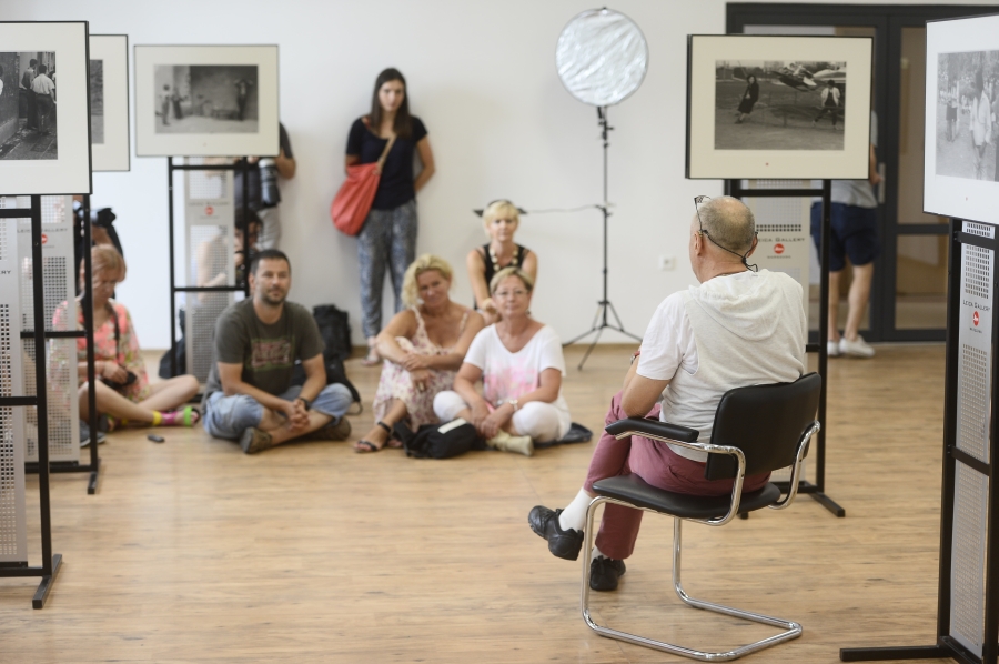 Bogdan Dziworski Masterclass, 8. Festiwal Filmu i Sztuki Dwa Brzegi w Kazimierzu Dolnym, 2014, fot. Jarosław Antoniak (źródło: dzięki uprzejmości organizatorów)