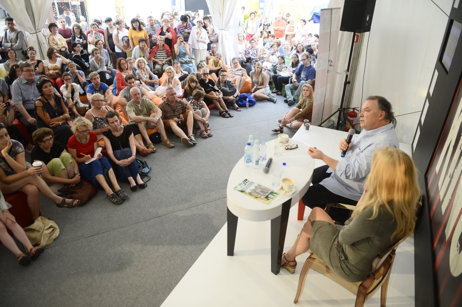 Lech Majewski, 8. Festiwal Filmu i Sztuki Dwa Brzegi w Kazimierzu Dolnym, 2014, fot. Jarosław Antoniak (źródło: dzięki uprzejmości organizatorów)